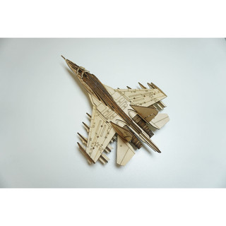 HDLaser Mô Hình Máy Bay Gỗ DIY Lắp Ghép 3D – Puzzle Gỗ Trang Trí Bàn Làm Việc- HDF006(32x24x15cm)