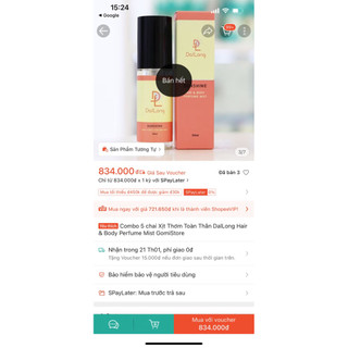 Xịt Thơm Toàn Thân DalLong Hair & Body Perfume Mist