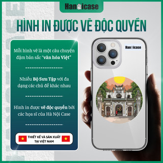Ốp Lưng Điện Thoại Han icase Cho iPhone 12/13/14/15/16/17 Chống Ố Vàng, In Thủ Công Đền Quán Thánh