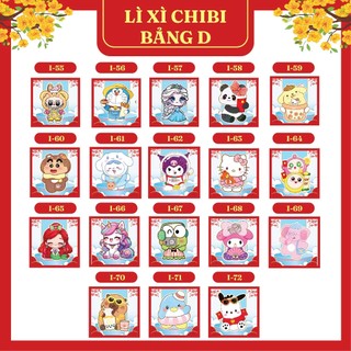 COMBO 100 BAO LIXI 2026 CHIBI LOẠI DÀY MAY MẮN 2026 Mang Lại Tài Lộc