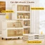 SUNNY Tủ Đựng Đồ 50/60/70cm Gấp Gọn Tủ Chứa Đồ Nhựa Tủ Quần Áo Đa Năng Có Bánh Xe Phòng Bếp Kệ Để Đồ