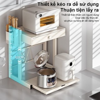 BMZAR Kệ lò vi sóng thép cacbon Có ngăn kéo Kệ Để Đồ Nhà Bếp cao cấp Kệ Để Lò Vi Sóng durable