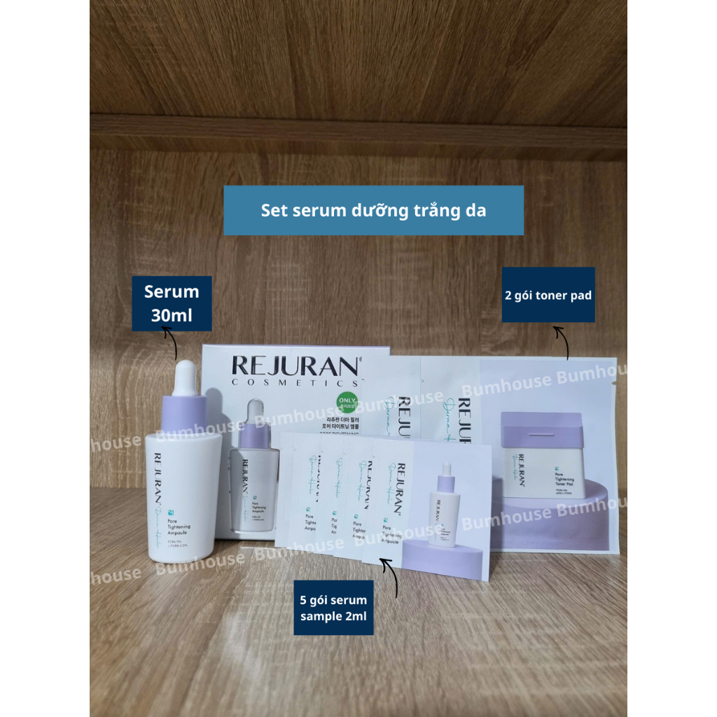 [Date 9.2027] Serum Trắng Da, Thu Nhỏ Lỗ Chân Lông REJURAN Derma Healer Pore Tightening Ampoule 30ml