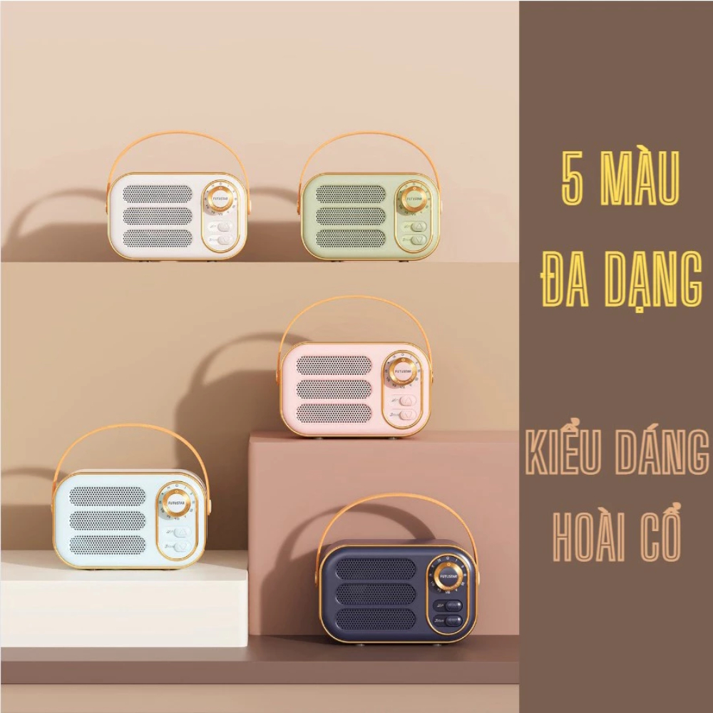 Loa Bluetooth Mini DW13 Vintage Retro, Kết Nối Bluetooth, Âm Thanh 3D, Phù Hợp Trang Trí Và Decor
