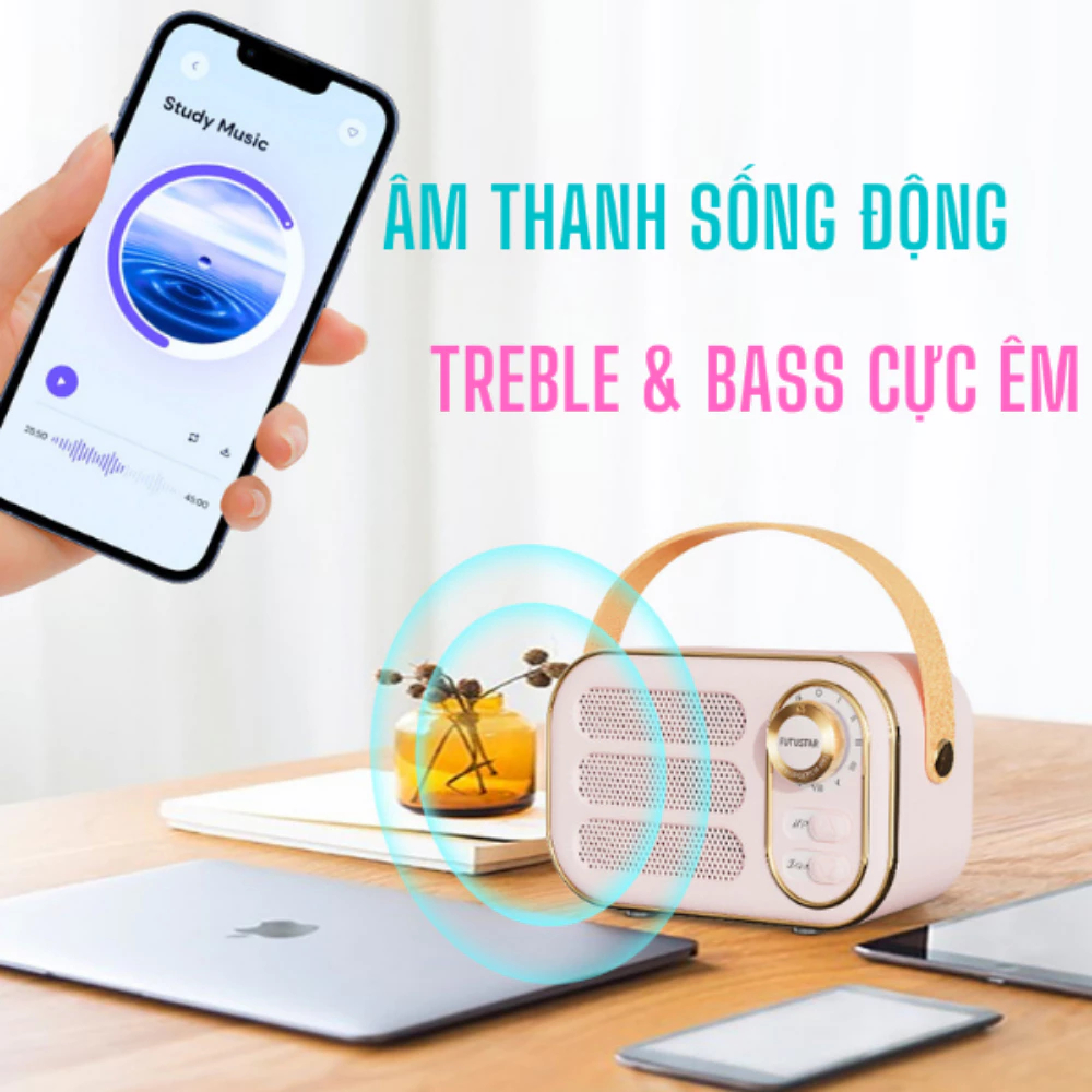 Loa Bluetooth Mini DW13 Vintage Retro, Kết Nối Bluetooth, Âm Thanh 3D, Phù Hợp Trang Trí Và Decor