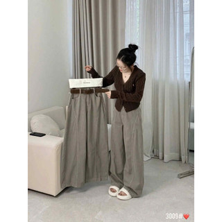 Quần Ông Boom ELEGANTE BOUTIQUE Chất Liệu KAKI NHẬT Siêu Dày Dặn Che Khuyết Điểm Đôi Chân Cực Tốt