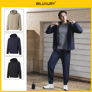 Bộ Quần Áo Gió Nam Thể Thao Biluxury Chất Vải Gió Chun Kháng Nước (Mũ Có Thể Tháo Rời)