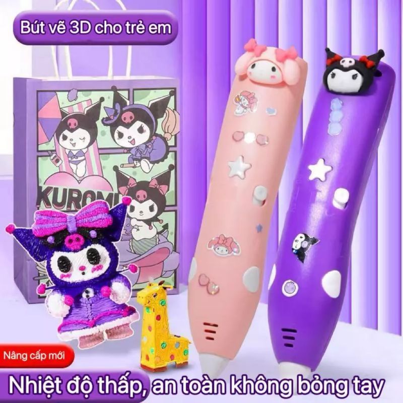 Bút Graffiti in 3D, đồ chơi của cô gái, Đầu bút an toàn ở nhiệt độ thấp, thích hợp làm quà tặng sinh nhật của trẻ em