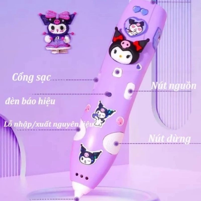 Bút Graffiti in 3D, đồ chơi của cô gái, Đầu bút an toàn ở nhiệt độ thấp, thích hợp làm quà tặng sinh nhật của trẻ em