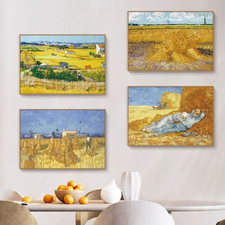 Tranh Treo Tường Hình Vẽ Phong Cách Vangogh BH223 - Tranh Decor, Trang Trí Phòng Khách, Phòng Ngủ, Quán Cafe, Nhà Hàng