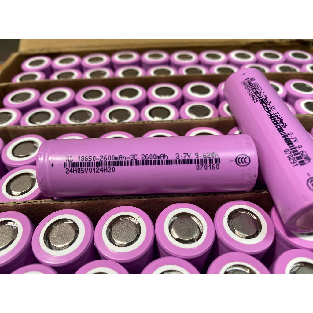 (COMBO5) Cell Pin 18650 Mới 100%(1200mAh-3200mAh) Đầu Phẳng (3,7V- 4,2V ) Loại A Pin Sunpower HL