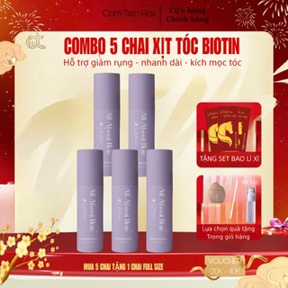 COMBO 5 CHAI XỊT TÓC BIOTIN ( Tặng 5 Gift Mini & 1 chai Full )