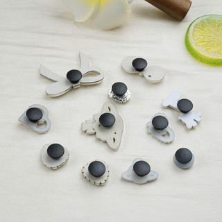 Bộ 11 Sticker, Charm 3D chủ đề Hươu cao cổ bling nhựa cứng gắn Dép Sục, Cá sấu JB-436 Mita
