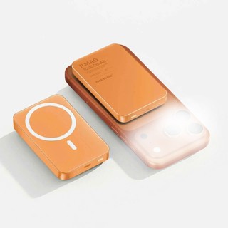 Pin Dự Phòng không dây PHANTOM P66W 10000mAh Sạc Magnetic 15W / TypeC PD 20W, Có 3C, Vỏ hợp kim nguyên khối (Cam)