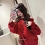 Set len trễ vai GUMIN thiết kế áo dáng rộng phối chân váy len dáng ngắn sang chảnh, set len nữ thu đông dày dặn cao cấp