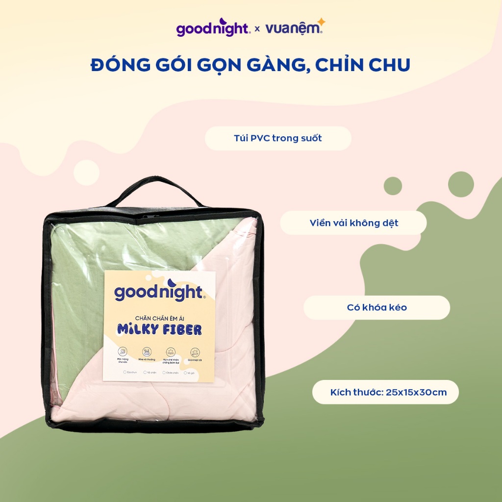 Chăn lạnh Goodnight Milky - Chăn siêu nhẹ, Chăn hè, Chăn điều hòa, Mền lạnh, Chăn mùa hè