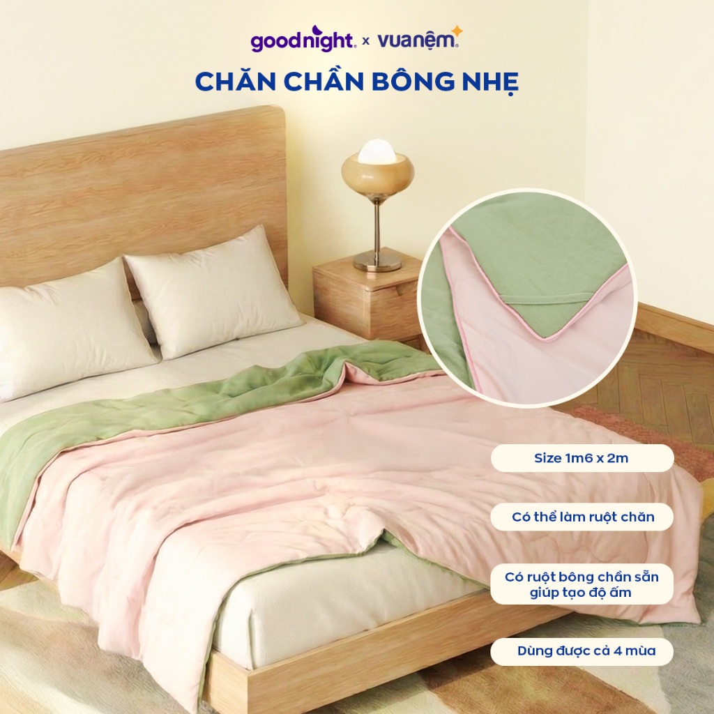 Chăn lạnh Goodnight Milky - Chăn siêu nhẹ, Chăn hè, Chăn điều hòa, Mền lạnh, Chăn mùa hè