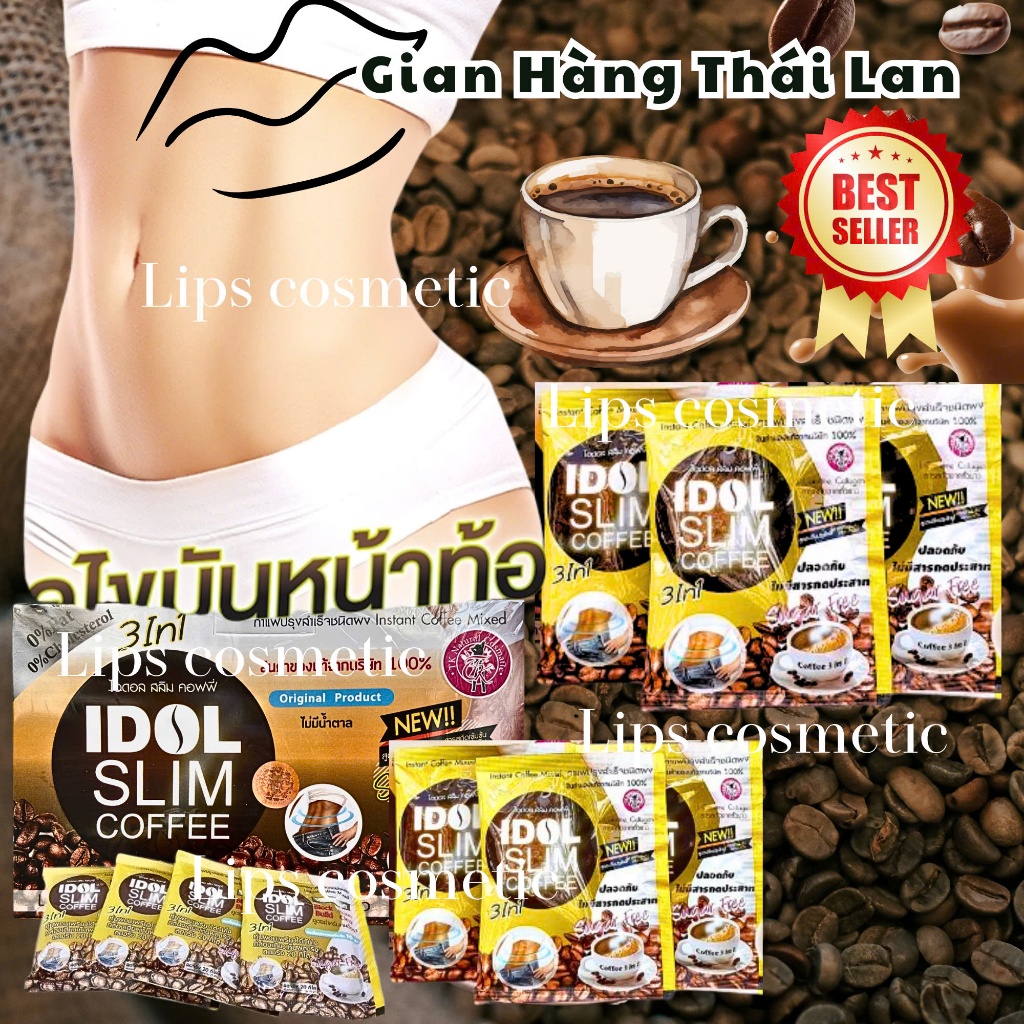 Cà Phê sữa Thái Lan 3in1 uống sáng siêu thơm đậm vị 10 gói