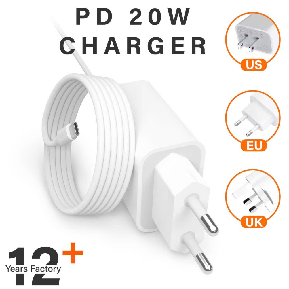 Sạc Nhanh PD 20W 2 MÉT ( mới 2025 ) Bản Cao Cấp Tốc Độ Nhanh Thông Minh Độ Bền Cao Bảo Vệ Pin .