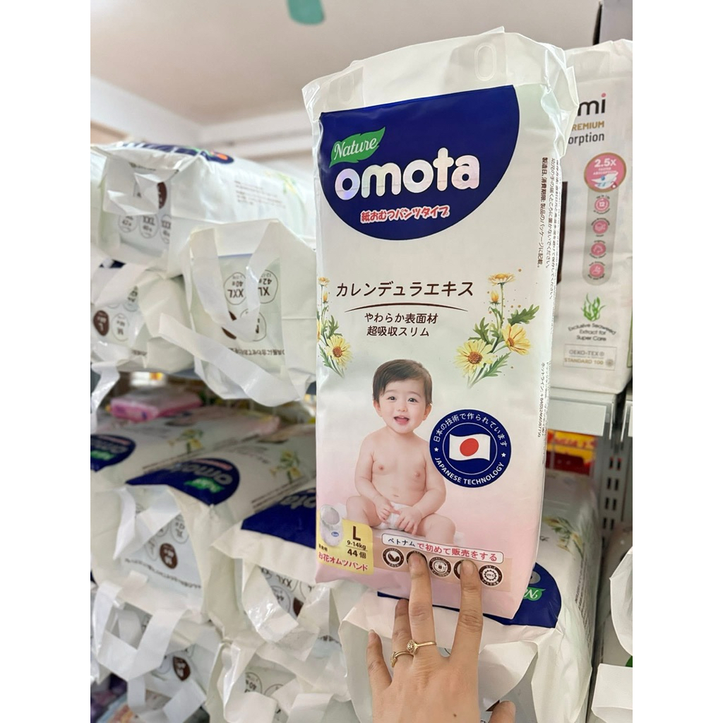 {Chính hãng} Tã Bỉm Quần Cho Bé OMOTA Công Nghệ Nhật Bản – Siêu Thấm Hút, Khóa Ẩm, Đủ Size – An Toàn