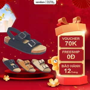 SANDANI Dép Đế Trấu Handmade Nhiều Màu - Đế Êm, Chống Trơn - Siêu Bền - BẢO HÀNH 1 NĂM