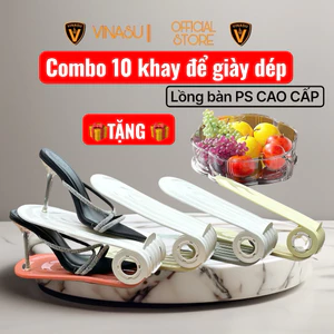 TẶNG LỒNG BÀN - combo 10 khay để giày dép vns307 tiết kiệm không gian