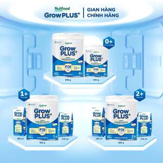Sữa GrowPLUS+ Xanh Hỗ Trợ Tiêu Hóa Khỏe Mạnh Tăng Sức Đề Kháng Phát Triển Não Bộ Cho Bé 800g