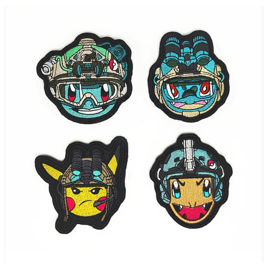 Patch_velcro nhân vật Pokemon dán ba lô_quần áo_túi xách