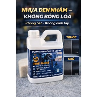 SprayKing Dung Dịch Đánh Bóng Vỏ Xe Tire Shine Siêu Bóng Đen Bền 1L  & Dưỡng nhựa nhám