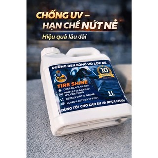 SprayKing Dung Dịch Đánh Bóng Vỏ Xe Tire Shine Siêu Bóng Đen Bền 1L  & Dưỡng nhựa nhám