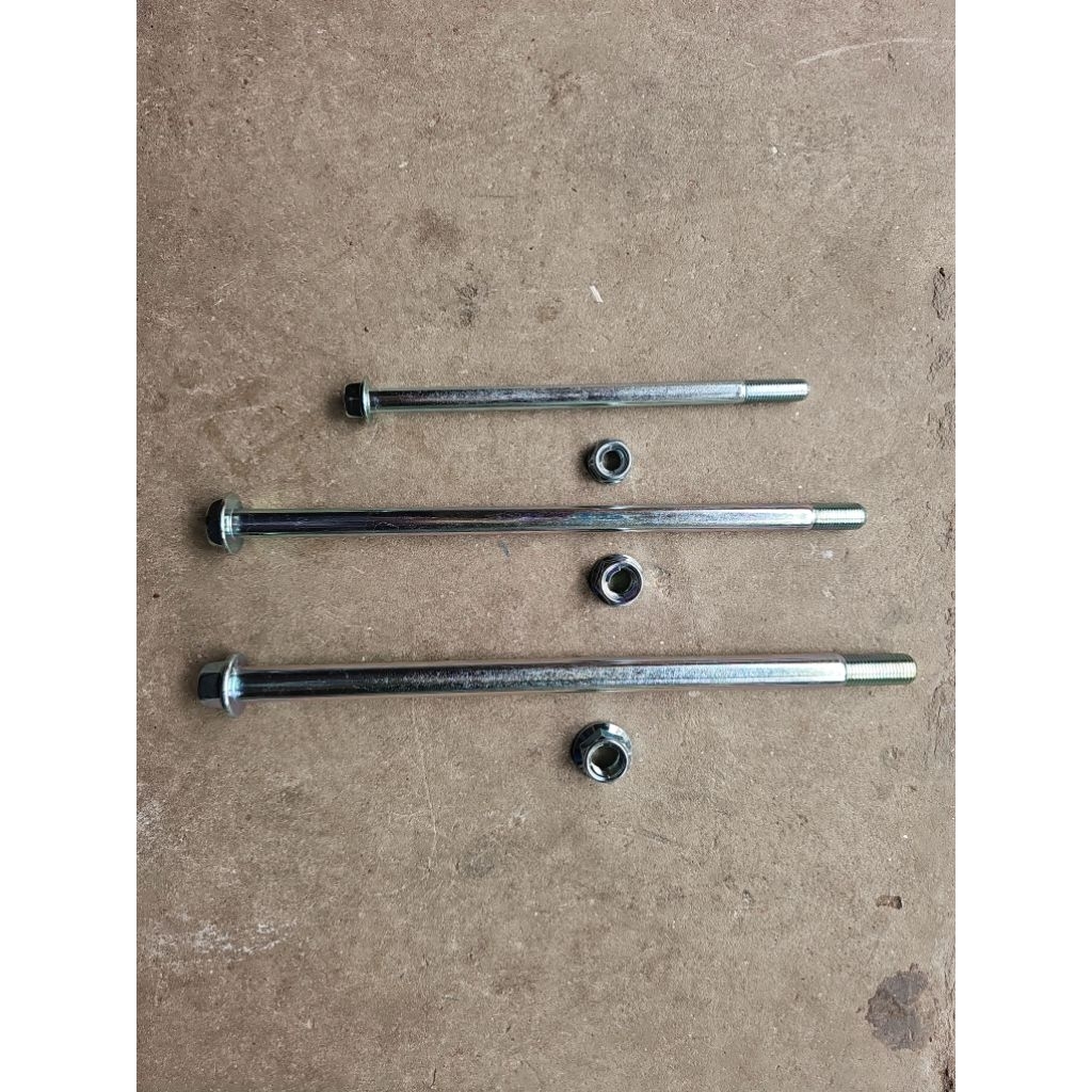 bộ trục trước trục sau cho xe YA exciter 135 5 số đời 2011 đến 2014 và exciter 150 có ecu khóa hàng đã qua sử lý nhiệt