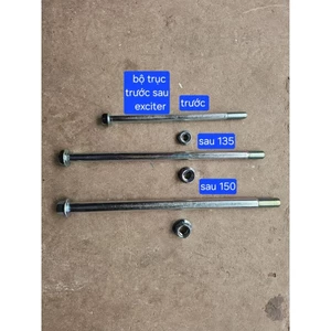 bộ trục trước trục sau cho xe YA exciter 135 5 số đời 2011 đến 2014 và exciter 150 có ecu khóa hàng đã qua sử lý nhiệt