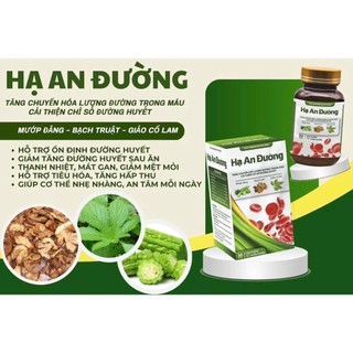 ✅ Viên uống tiểu đường Hạ An Đường [Chính Hãng Cao Cấp] ✅ Chuyển hoá đường và ổn định chỉ số đường huyết máu hộp 30 viên