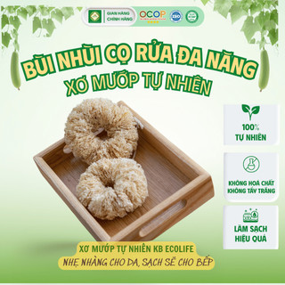 Bùi Nhùi Cọ Xoong Nồi Xơ Mướp Tự Nhiên KBEcolife Làm Sạch Xoong Nồi Không Gây Trầy Xước