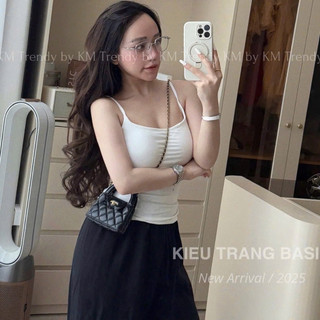 Áo Bra 2 Dây Cổ Vuông Đệm Ngực Chuẩn Miêu