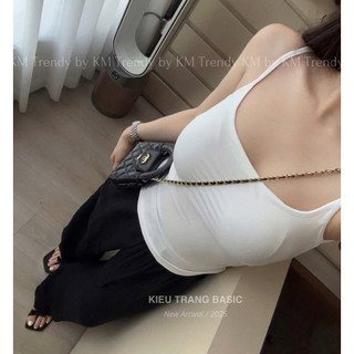 Áo Bra 2 Dây Cổ Vuông Đệm Ngực Chuẩn Miêu