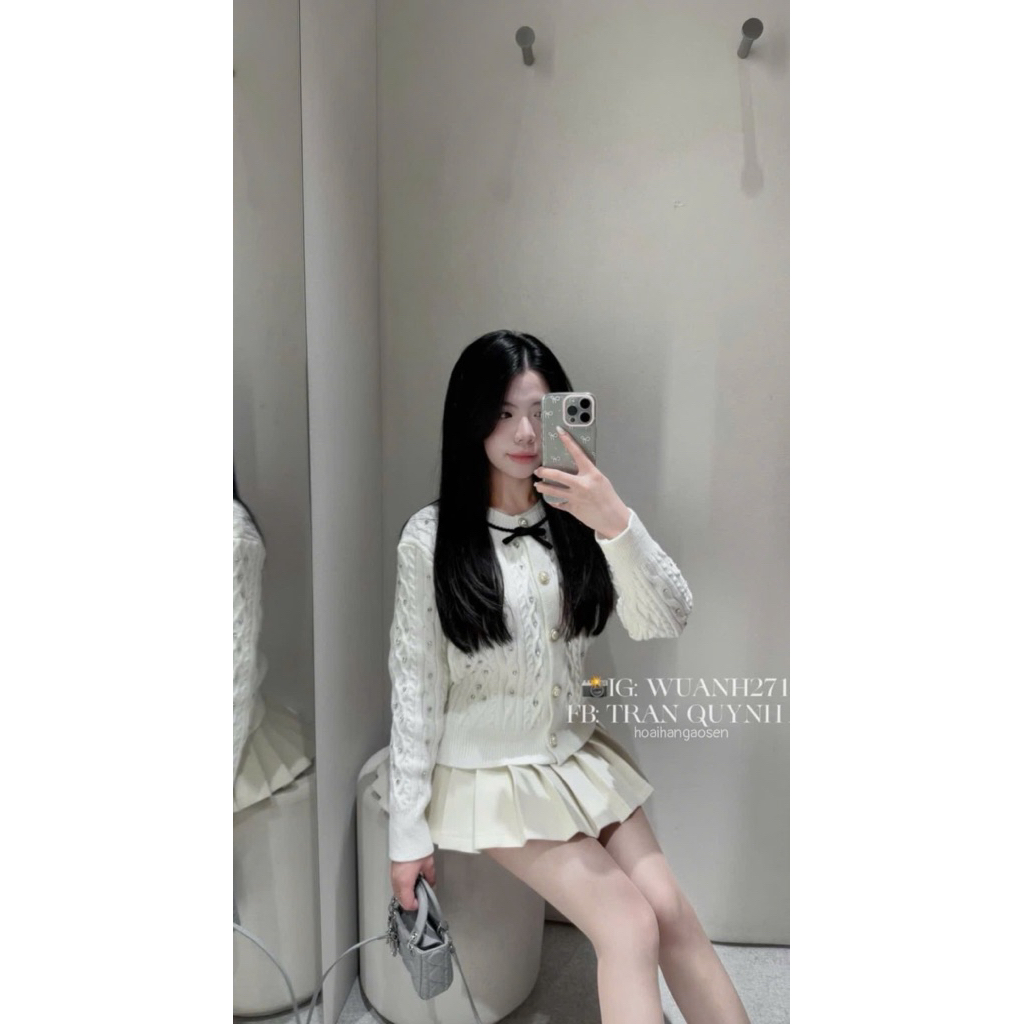 𝑺𝒔𝒖.𝑺𝒕𝒖𝒅𝒊𝒐// ÁO LEN CADIGAN ĐÍNH ĐÁ QCL1
