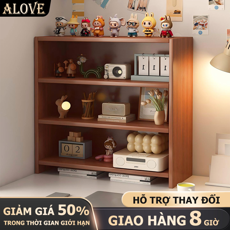 ALOVE Kệ để đồ để bàn có thể điều chỉnh nhiều tầng thiết kế tối giản ván dày chắc chắn | BigBuy360 - bigbuy360.vn
