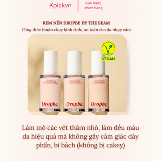 Kem Nền Thuần Chay Dropbe - Che Phủ Tự Nhiên, Mỏng Nhẹ, Lâu Trôi (Vegan Foundation)
