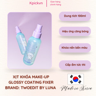 Xịt Khóa Nền Căng Bóng Twoedit by LUNA 100ml - Giữ Lớp Make-up Lâu Trôi, Bám Chặt Trên Da