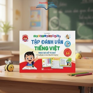 Sách - Tập Đánh Vần Tiếng Việt theo sơ đồ tư duy - Phiên bản mới 5.0 quét mã QR