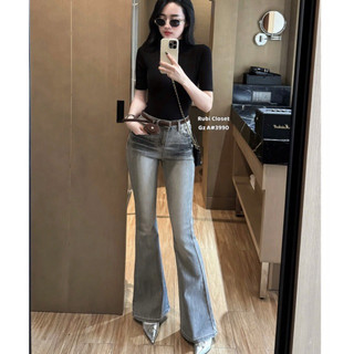 QCL1 6795 Áo thun trơn cổ leo tay lỡ dáng croptop form ôm chất đẹp hothit