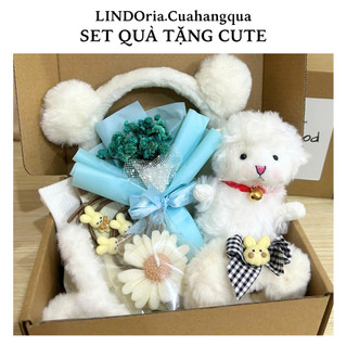 Set Quà Tặng Bạn Gái Hot Trend LINDOria, Quà Sinh Nhật, 14/2, 8/3, 20/10, Capybara, Cinna, Kitty..