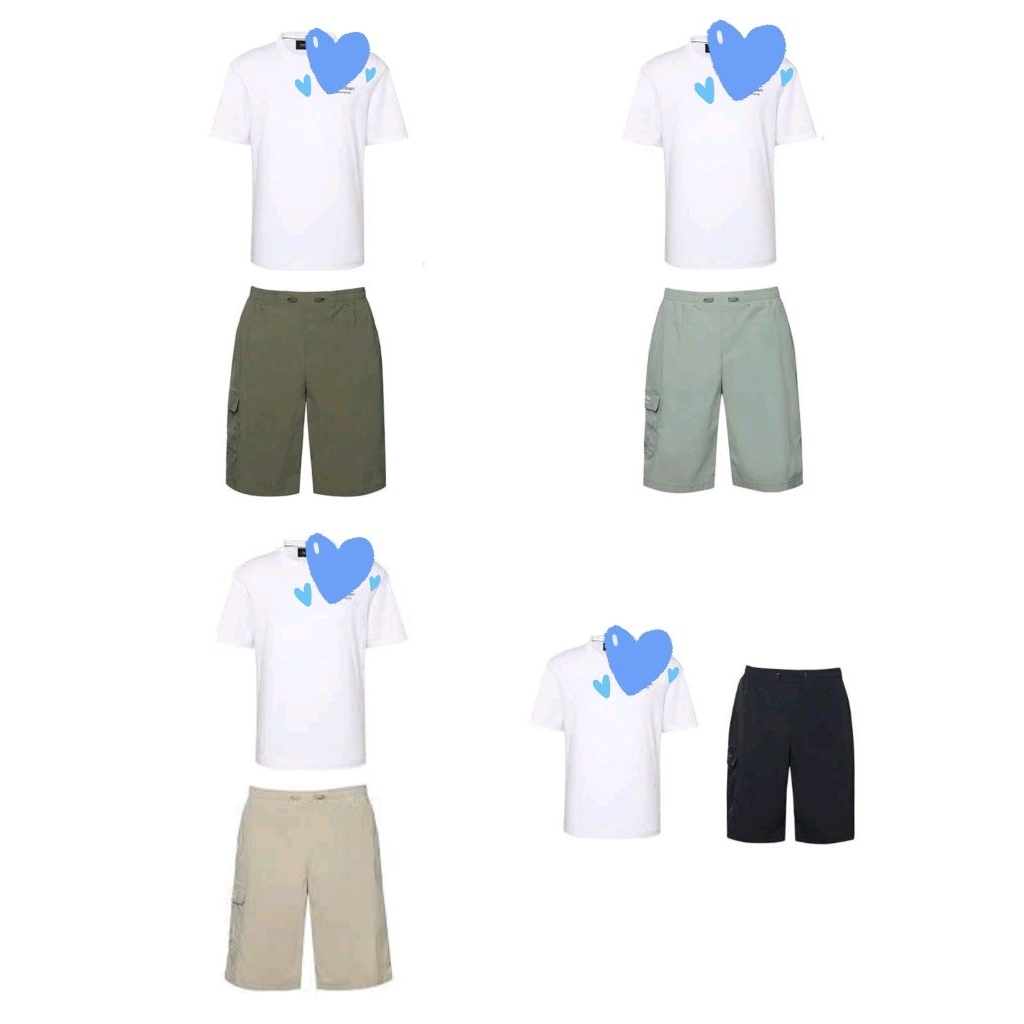 (BomoHouse) Set bộ nam áo thun + quần short gió Cê K@ bigsize - dư xịn