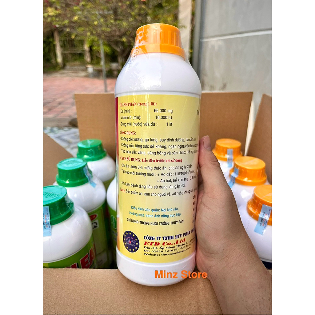 CALCI GOLD Cung Cấp Canxi và Khoán Cho Lươn, Ếch, Cá, Baba....chai (1lít)