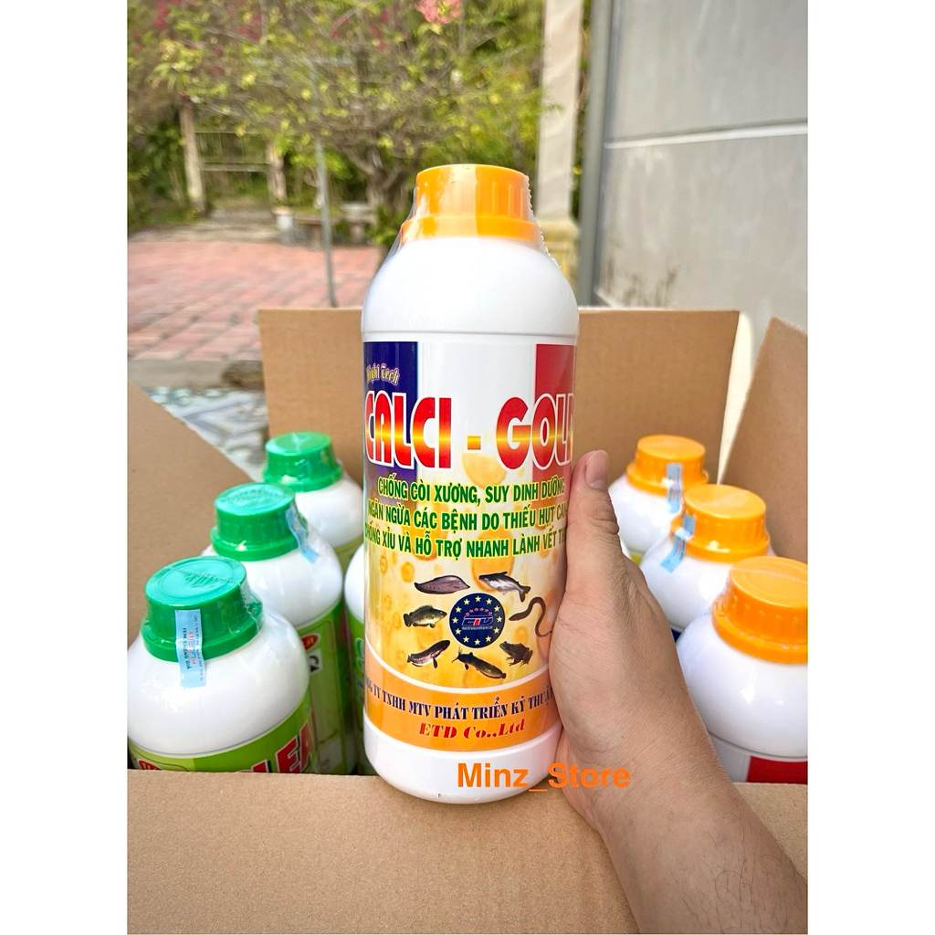 CALCI GOLD Cung Cấp Canxi và Khoán Cho Lươn, Ếch, Cá, Baba....chai (1lít)