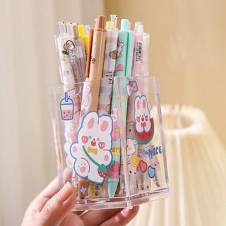 Ống Đựng Bút (B3) HÌNH HỘP Chất Liệu Acrylic Đựng Bút Để Bàn Học Tập, Bàn Làm Việc Tiện Lợi, Dễ Thương Đa Chức Năng