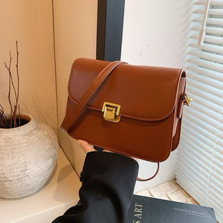 Bee Bag - Túi xách nữ 2025 phong cách mới màu trơn đơn giản dễ phối đồ thời trang, túi vuông nhỏ thời trang đeo chéo