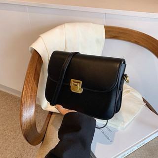Bee Bag - Túi xách nữ 2025 phong cách mới màu trơn đơn giản dễ phối đồ thời trang, túi vuông nhỏ thời trang đeo chéo