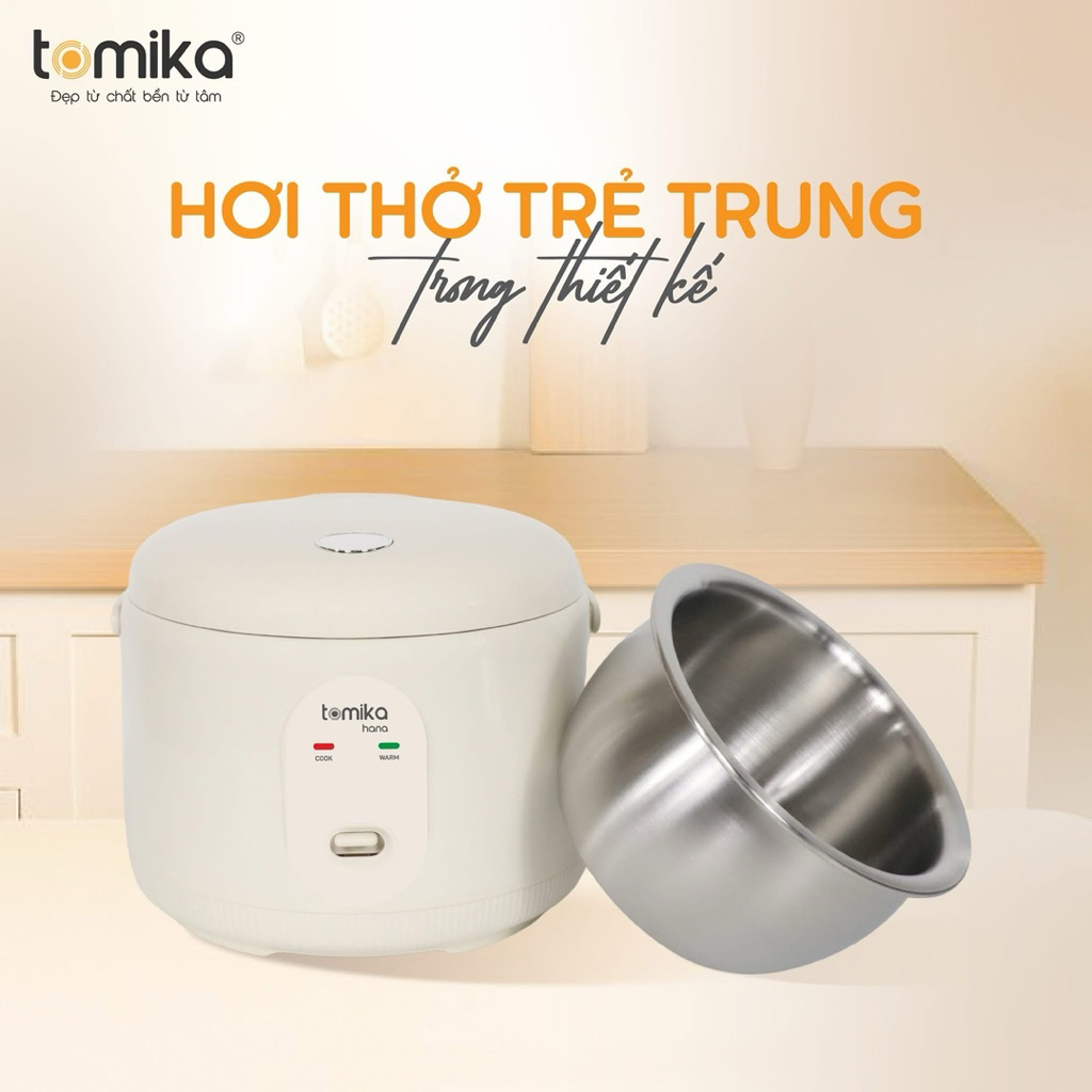 NỒI CƠM ĐIỆN TOMIKA – RUỘT INOX 304 HOT HIỆN NAY | Shopee Việt Nam